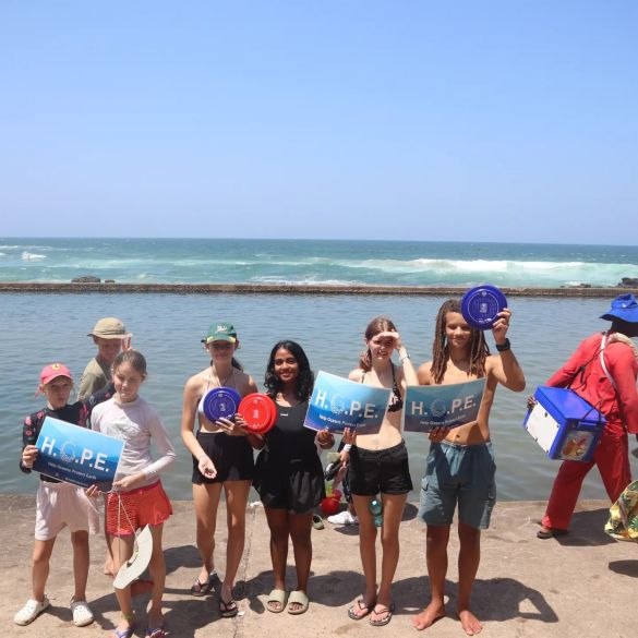 children on beach